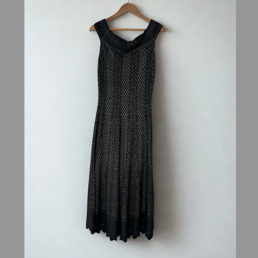 Alexander Mcqueen Black Knit Dress